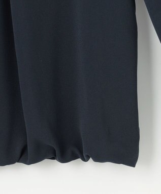 組曲 L 【WEB限定】ジョーゼットシフォン パフスリーブブラウス ネイビー系