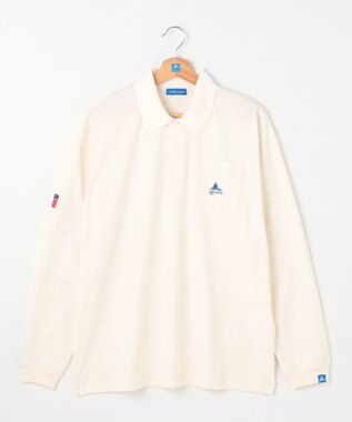 SHARE PARK MENS 【UVケア・吸水速乾・ストレッチ・軽量 】エンブレムポロTシャツ（L・XLサイズ） ホワイト系