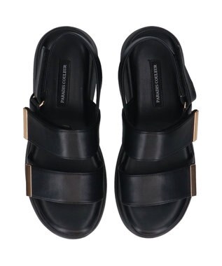 Bridget Birkin 【PARADIS COULEUR】厚底ベルクロサンダル ブラック