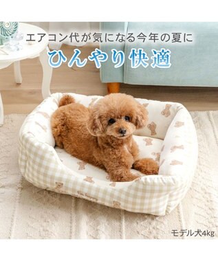 PET PARADISE ペットパラダイス くまさん クールカドラー 《アイス柄》Ｍ ホワイト