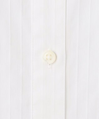 J.PRESS LADIES S 【洗える】ドビーストレッチ バンドカラー ブラウス ホワイト系