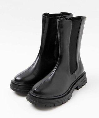 WEGO ZIPツキサイドゴアブーツ ブラック