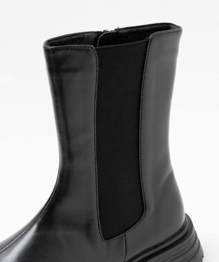 WEGO ZIPツキサイドゴアブーツ ブラック