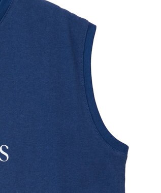 Green Parks ノースリーブフェミニンロゴプルオーバー Navy