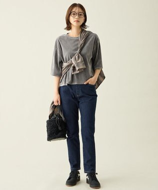 ANY L 【ウエストゴム】ウルトライージースキニーデニム ダークインディゴ