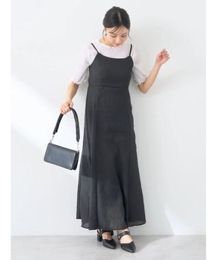 earth music&ecology バックレースアップワンピース Black