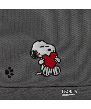 CLATHAS SNOOPYキャンパス ２wayトートバッグ（大） グレー