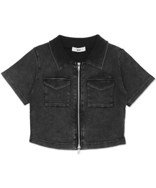 WEGO ポケットデザインWZIPトップス スミクロ