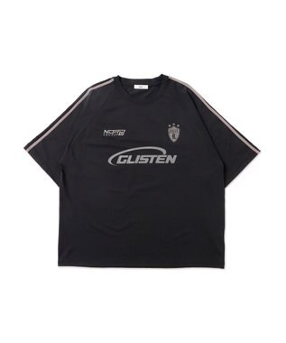 WEGO 【ユニセックス着用ITEM/MLサイズ展開】ゲームロゴスリーブラインT ブラック