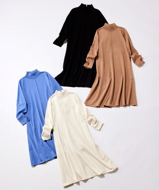 組曲 ELENAリラクシーニットワンピース パールホワイト系