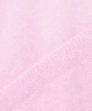 ICB L 【洗える】 シルキーシアーモヘヤ ニットプルオーバー シェルピンク系