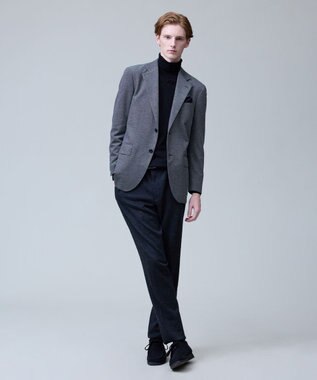 J.PRESS MEN 【セットアップ対応 / ストレッチ】SOFAニット ハイグレードジャージー スラックス ネイビー系8