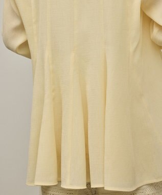 GRACE CONTINENTAL バックフレアシャツ イエロー