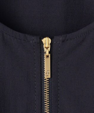 自由区 ファンクショナルブロード ノーカラーブルゾン ネイビー