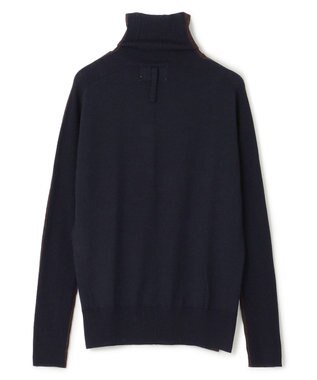 BEIGE， 【CLUEL 10月号掲載・S-size】LA MONNAIE / タートルニット Brown×Navy