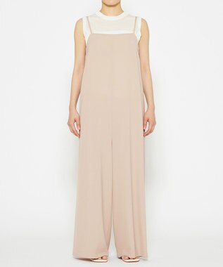 uncrave 【接触冷感・撥水・洗濯機洗い可】クールタッチツイル オールインワン（uncrave STANDARD） ピンクベージュ