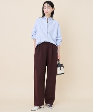 AMERICAN HOLIC オックスベーシックシャツ Stripe Blue