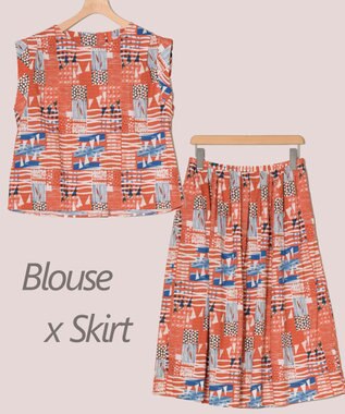 ONWARD Reuse Park セット商品/サイズ38【23区】ブラウス春夏×スカート春夏