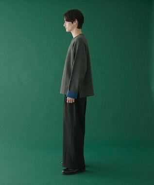 WEGO アウトリンキングニットプルオーバー ダークグレー