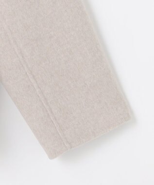 J.PRESS LADIES L ウールナイロンリバー ノーカラー コート ベージュ系