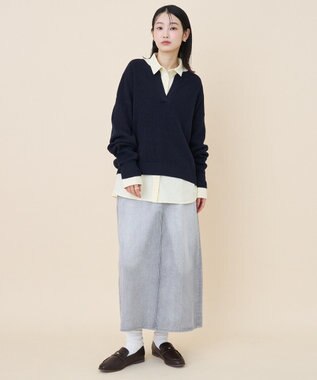 AMERICAN HOLIC オックスベーシックシャツ Yellow