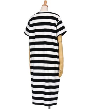 WACOAL ワコール_リラックス＆スリープ ネグリジェ 4分袖 綿100%(本体) PEANUTS スヌーピー ロング丈(ふくらはぎ付近) レディース FNT156 /ワコール ブラック