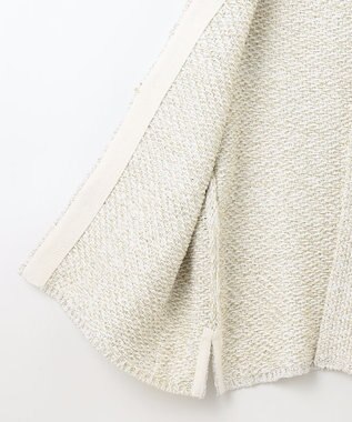 自由区 【カトリエムブーケ】Maille brillante ノーカラーアウター オフ