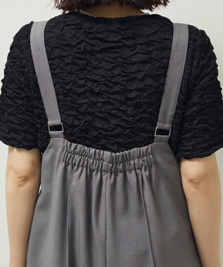 Green Parks ピンタックサロペット Gray