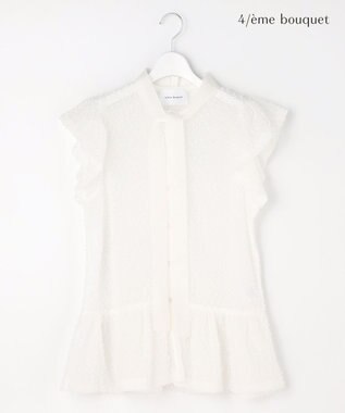 自由区 【カトリエムブーケ】Expression delicate ボウタイチュールトップス オフ