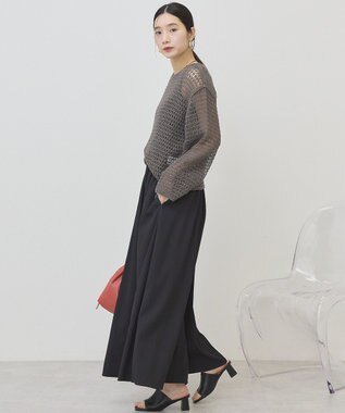 AMERICAN HOLIC 刺繍メッシュプルオーバー Charcoal Gray