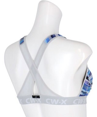 CW-X 【WOMEN】 スポーツブラ 5方向 吸汗速乾（前身頃） HTY128 /ワコール サックス