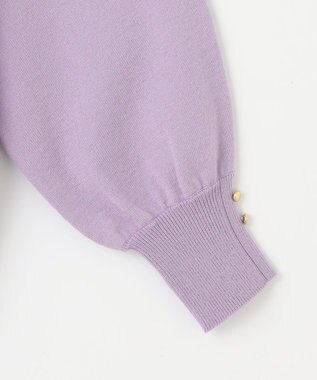 ANY SIS 【CICA加工・選べる9色展開】クルーネックバックスリット ニット 紫