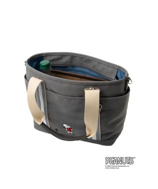 CLATHAS SNOOPYキャンパス ２wayトートバッグ（大） グレー