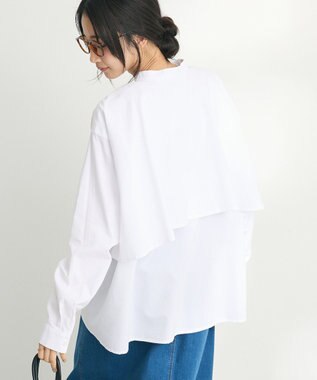 CRAFT STANDARD BOUTIQUE バックフリルシャツ Off White