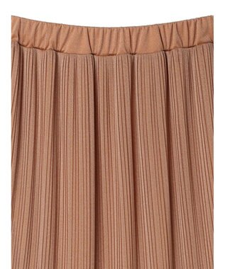 Green Parks ラメプリーツＩラインスカート Terracotta