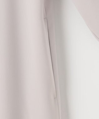 自由区 【洗える】ライトサテン ワンピース ライトグレー系