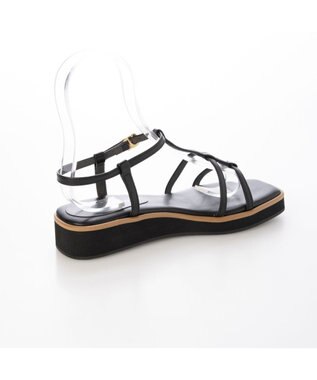 MODE ET JACOMO <carino>厚底Tストラップサンダル ブラック