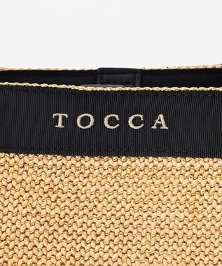 TOCCA SIDE RIBBON BASKET かごバッグ ベージュ系