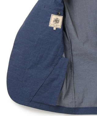 J.PRESS MEN 【KING SIZE】【MECHANICAL】【セットアップ対応 / 超軽量 / 清涼感 / 洗える】 ナイロンハイパワーストレッチ リネンルックジャケット ネイビー系