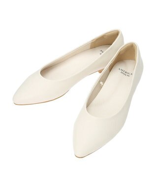AMERICAN HOLIC 【整履き】ポインテッドパンプス Ivory