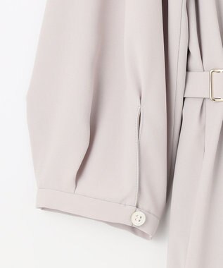 自由区 【洗える】ライトサテン ワンピース ライトグレー系