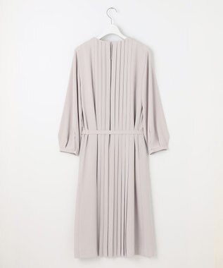 自由区 【洗える】ライトサテン ワンピース ライトグレー系