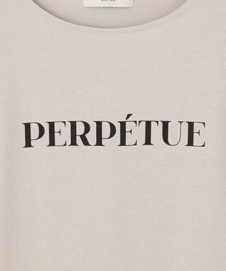 ANY 【洗濯機可/UVケア/接触冷感】フレンチスリーブロゴ・カラーTシャツ サンドベージュロゴ