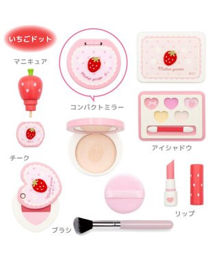 Mother garden マザーガーデン メイク ポーチセット 《いちごドット》 いちご ドット