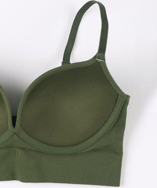 WACOAL ノンワイヤーブラ 【GOCOCi ゴコチ】 ぴったりフィット アンダー部分のズレを軽減 洗濯機洗い可能(ネット使用) ブラトップ レディース ハーフトップ CGG255 /ワコール グリーン