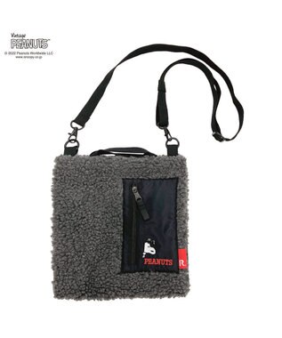 ROOTOTE 8274【スヌーピー】IP.サコッシュ.ボア.ピーナッツ-7V 02：グレー