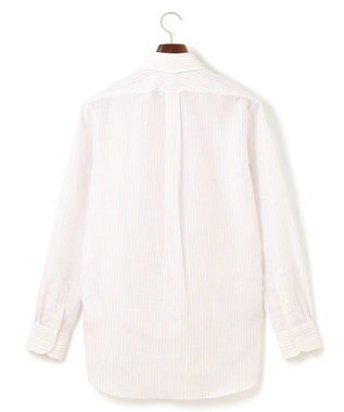 J.PRESS MEN 【WEB・一部店舗限定】コットンリネンマルチストライプ シャツ / B.D. オレンジ系1