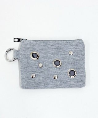 WEGO ハトメスタッズポーチ グレー