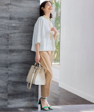 組曲 【大人気シリーズ】ギャザーライトデシン ブラウス イエロー系