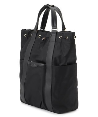 23区 【撥水加工】2WAY ナイロン リュック ブラック系